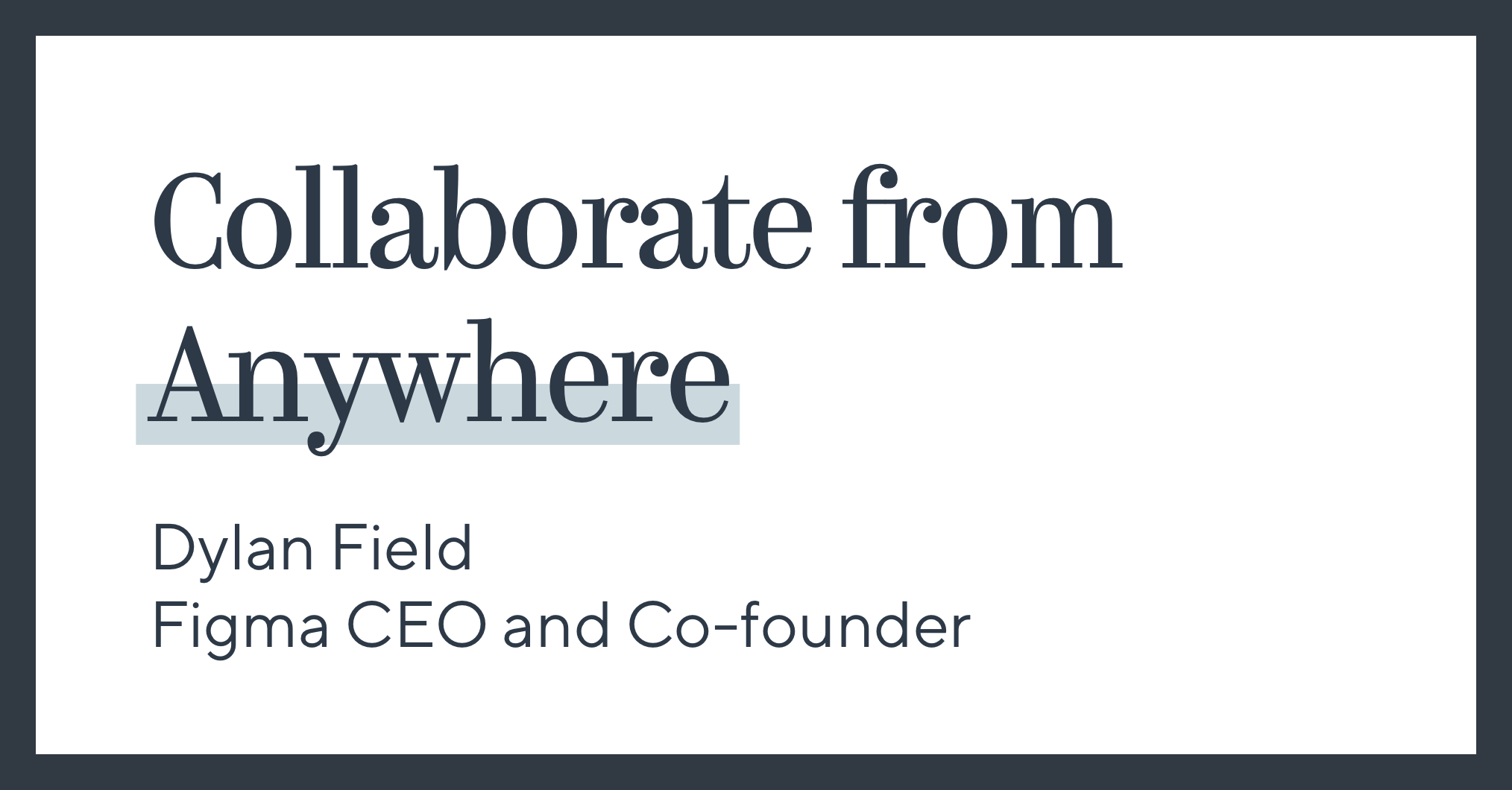 Collaborate from Anywhere
