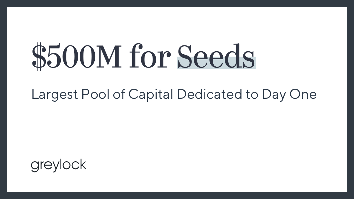 $500M for Seeds