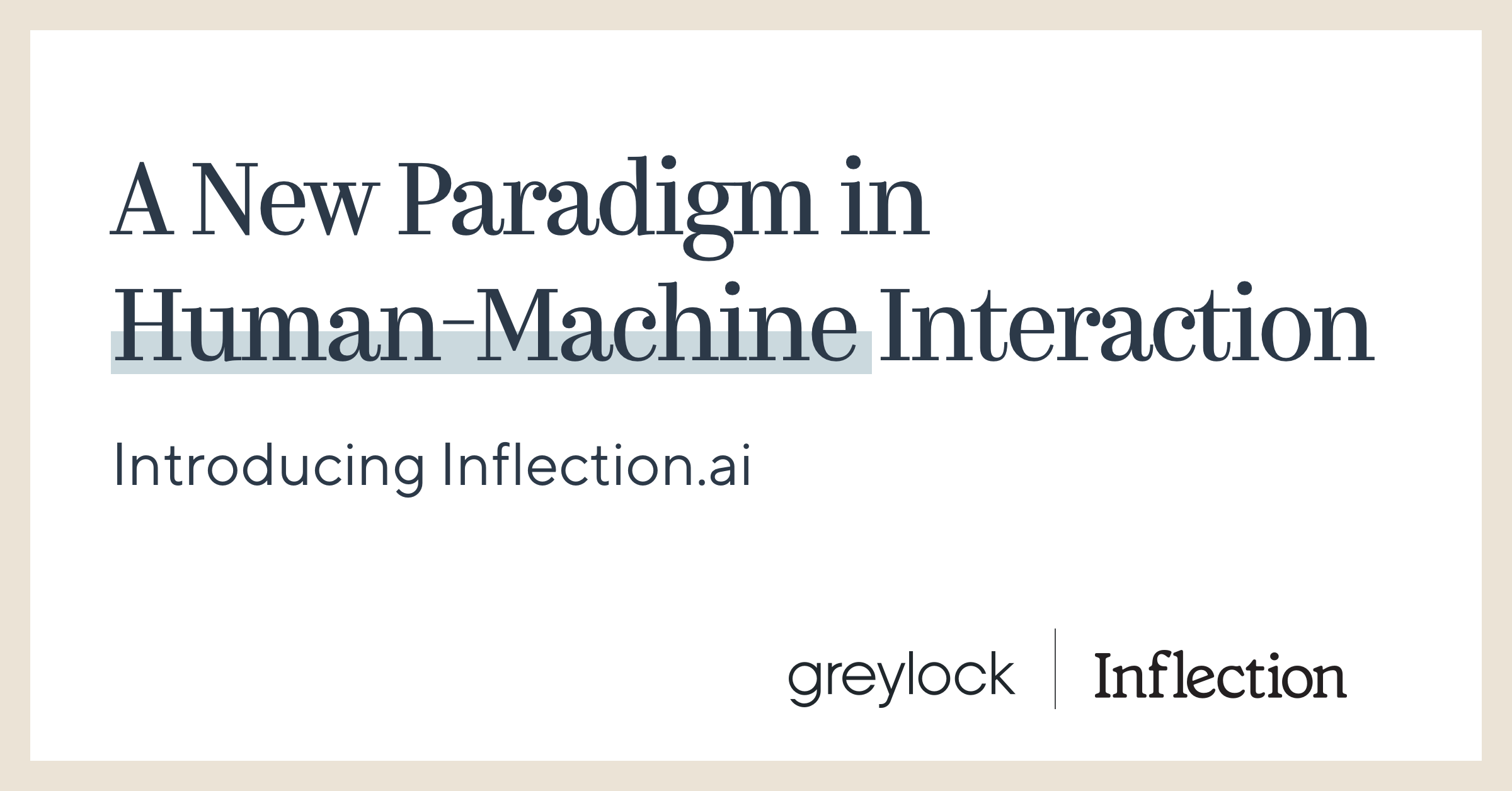 A New Paradigm in Human-Machine Interaction