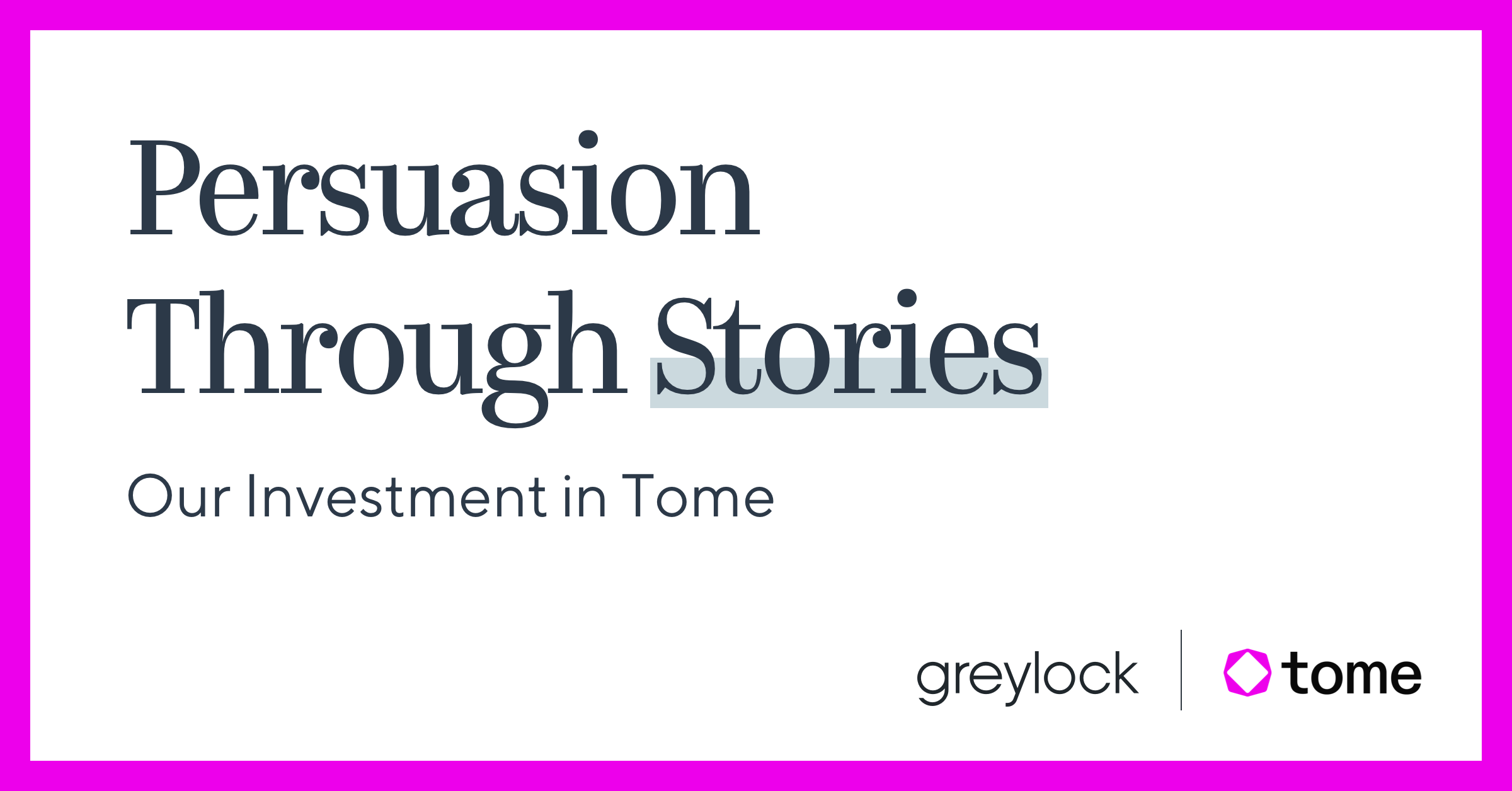 Persuasion Through Stories