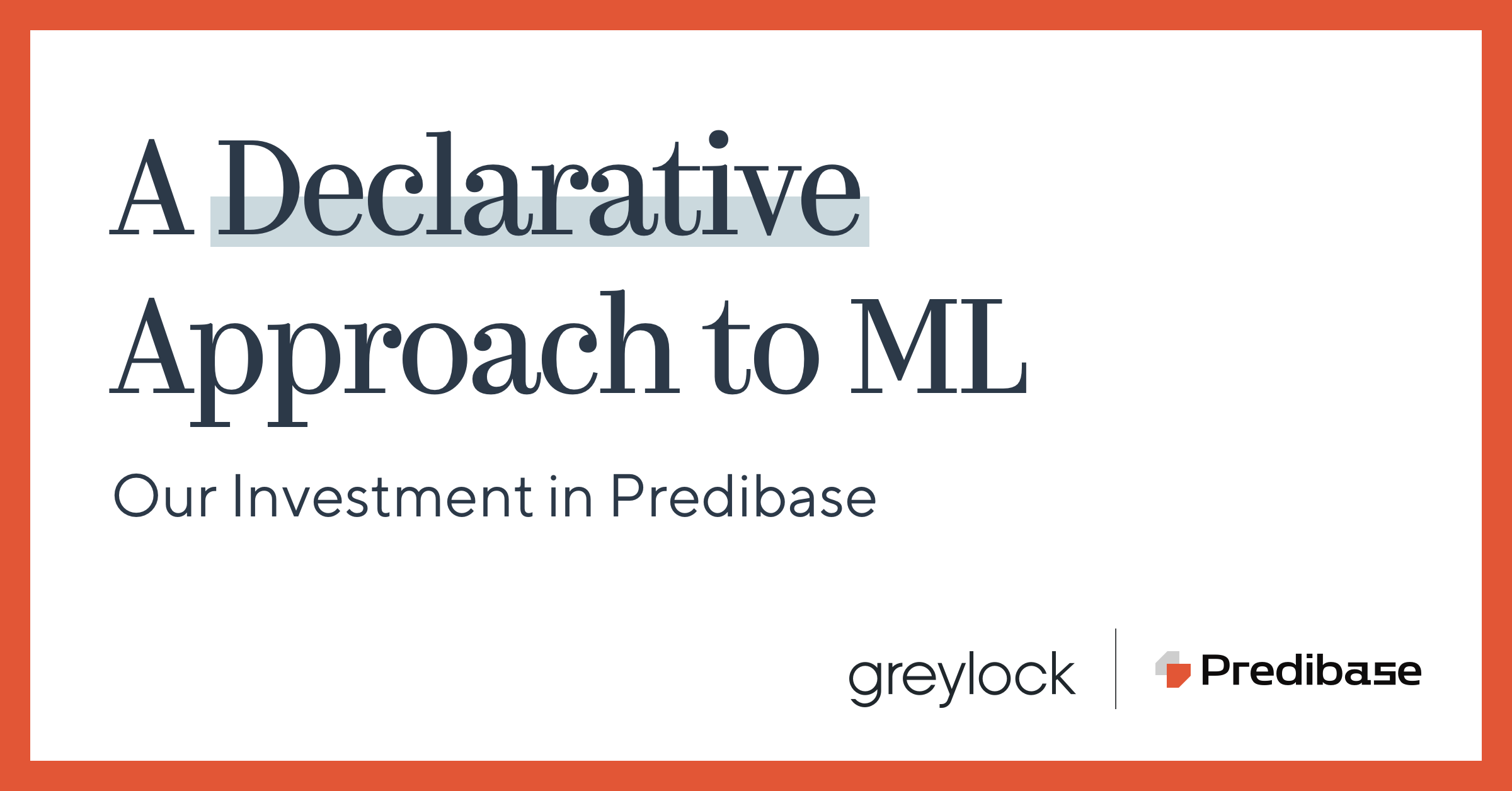 A Declarative Approach to ML